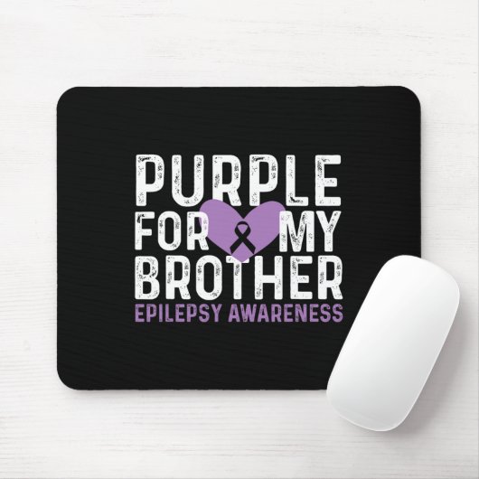 Epilepsy Awareness Purple For My Brother Ribbon  Mousepad (Mit Mouse)
