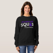 Epilepsy Awareness Purple Ribbon Support Squad Sweatshirt (Vorne ganz)