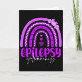 Epilepsy Awareness-rainbow Purple .co Karte (Vorderseite)