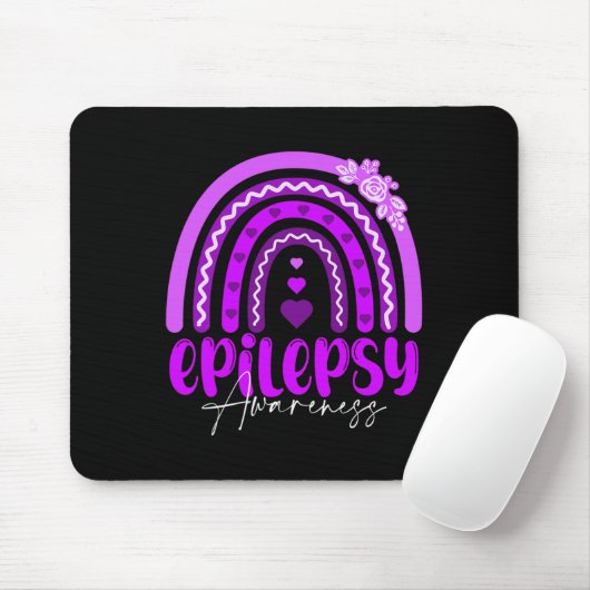 Epilepsy Awareness-rainbow Purple .co  Mousepad (Mit Mouse)