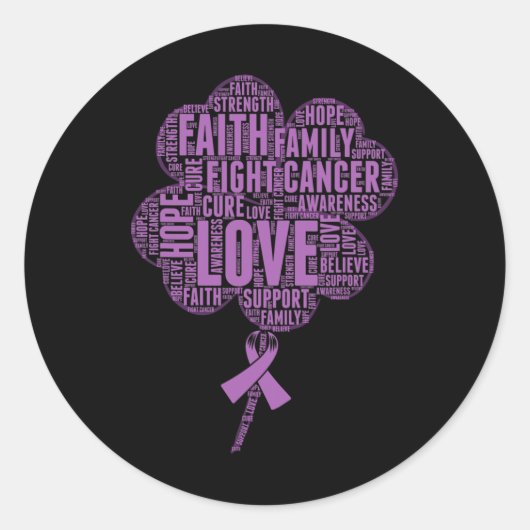 Epilepsy Awareness Ribbon  Runder Aufkleber (Vorderseite)