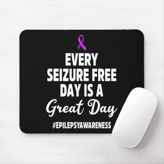 Epilepsy Awareness Seizure Free Epileptic Warrior Mousepad (Mit Mouse)