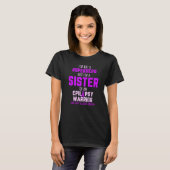 Epilepsy Awareness Sister Hero Epileptic Warrior S T-Shirt (Vorne ganz)