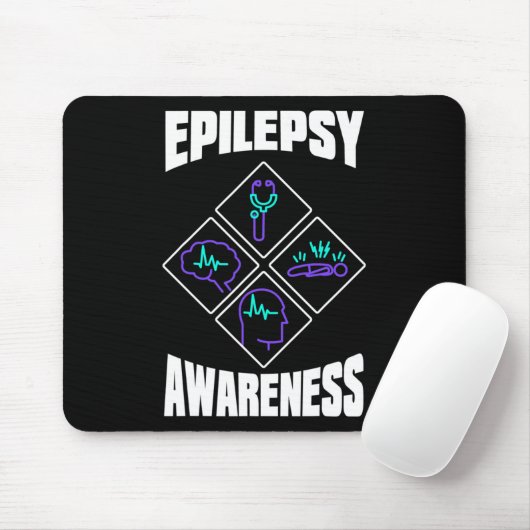 Epilepsy Awareness Specialize Epileptic Warrior Su Mousepad (Mit Mouse)