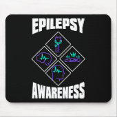 Epilepsy Awareness Specialize Epileptic Warrior Su Mousepad (Vorne)