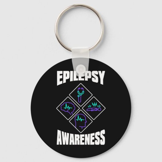 Epilepsy Awareness Specialize Epileptic Warrior Su Schlüsselanhänger (Vorderseite)