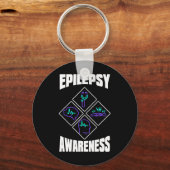 Epilepsy Awareness Specialize Epileptic Warrior Su Schlüsselanhänger (Vorderseite)