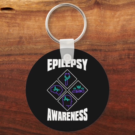 Epilepsy Awareness Specialize Epileptic Warrior Su Schlüsselanhänger (Vorderseite)