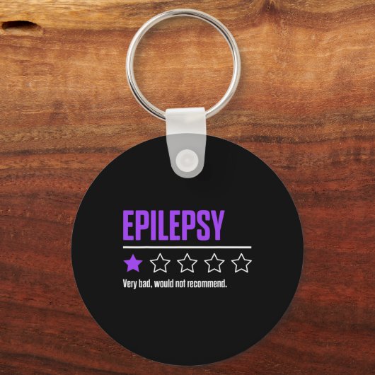 Epilepsy Awareness Succeed Epileptic Warrior Survi Schlüsselanhänger (Vorderseite)