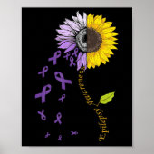 Epilepsy Awareness Sunflower  Poster (Vorne)