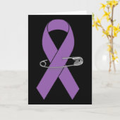 Epilepsy Awareness Walk Supporter Ribbon  Karte (Gelbe Blume)