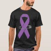 Epilepsy Awareness Walk Supporter Ribbon T-Shirt (Vorderseite)