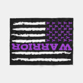 Epilepsy Awareness Warrior Fleecedecke (Vorderseite (Horizontal))