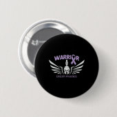 Epilepsy Awareness Warrior Ribbon Button (Vorne & Hinten)