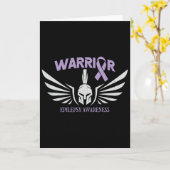 Epilepsy Awareness Warrior Ribbon  Karte (Gelbe Blume)