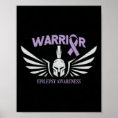 Epilepsy Awareness Warrior Ribbon Poster (Vorne)