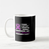 Epilepsy Awarness American Flag Purple Ribbon Kaffeetasse (Links)