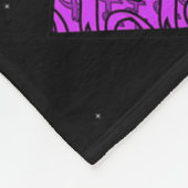 Epilepsy Christmas Hat Purple Awareness Ribbon Sei Fleecedecke (Ecke)