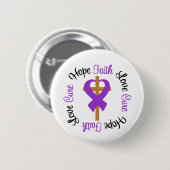 Epilepsy Faith Hope Liebe Cross Button (Vorne & Hinten)