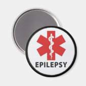 EPILEPSY-KÜHLSCHRANKMAGNET MAGNET (Vorderseite/Rückseite)