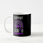 Epilepsy Lila Awareness Ribbon Squad Halloween H Kaffeetasse (Links)