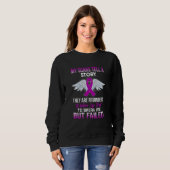 Epilepsy My Scars Tell A Story Epilepsy Awareness Sweatshirt (Vorne ganz)