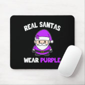 Epilepsy Real Santas trägt Lila Bewusstseinsbildun Mousepad (Mit Mouse)
