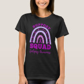 Epilepsy Support Squad Epilepsy Awareness Rainbow T-Shirt (Vorderseite)