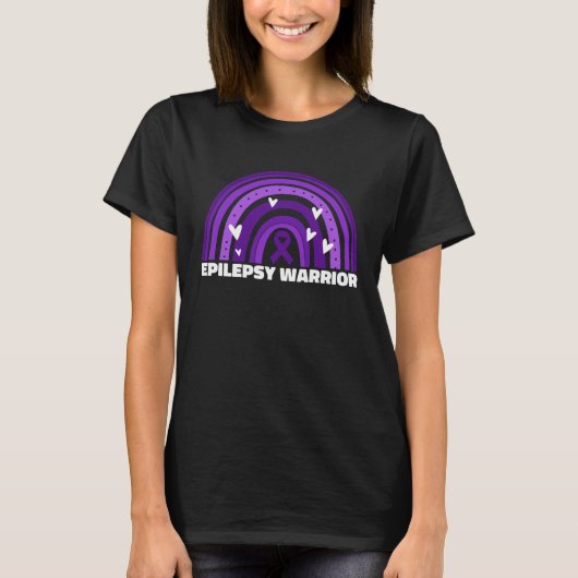 Epilepsy Warrior For Women Mom Purple Epilepsy Awa T-Shirt (Vorderseite)