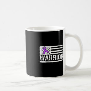 Epilepsy Warrior Gift Lila amerikanische Flagge Aw Kaffeetasse