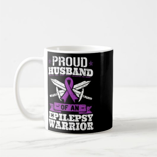 Epilepsy Warrior Husbynd Epileptic Seizure Disorde Kaffeetasse (Links)