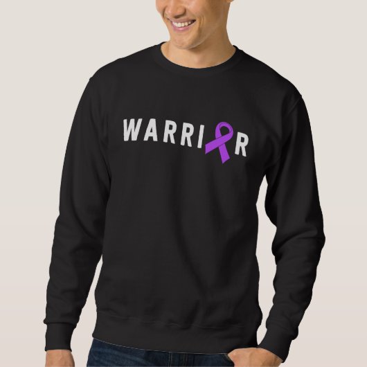 Epilepsy Warrior Men Dad Father Purple Ribbon Awar Sweatshirt (Vorderseite)