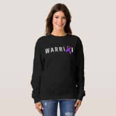Epilepsy Warrior Men Dad Father Purple Ribbon Awar Sweatshirt (Vorne ganz)