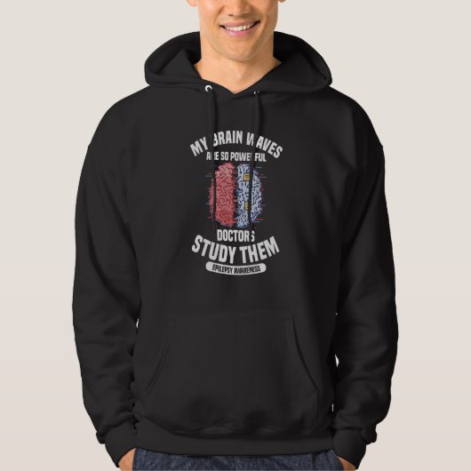 Epilepsy Warrior Purple Ribbon Epilepsy Awareness Hoodie (Vorderseite)