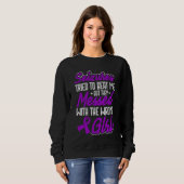 Epilepsy Warrior Purple Ribbon Epilepsy Awareness Sweatshirt (Vorne ganz)