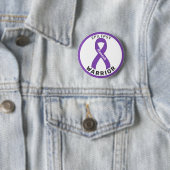 Epilepsy Warrior Ribbon White Button (Beispiel)