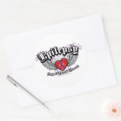 Epilepsy Wings Runder Aufkleber (Umschlag)