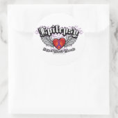 Epilepsy Wings Runder Aufkleber (Tasche)