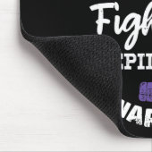 Epileptischer Krieger und Lila Ribbon-Epilepsie Aw Mousepad (Ecke)