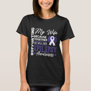 Epileptischer Krieger und Lila Ribbon-Epilepsie Aw T-Shirt