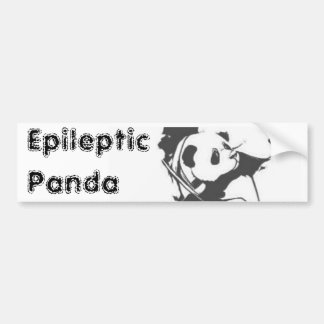 Epileptischer Panda Autoaufkleber