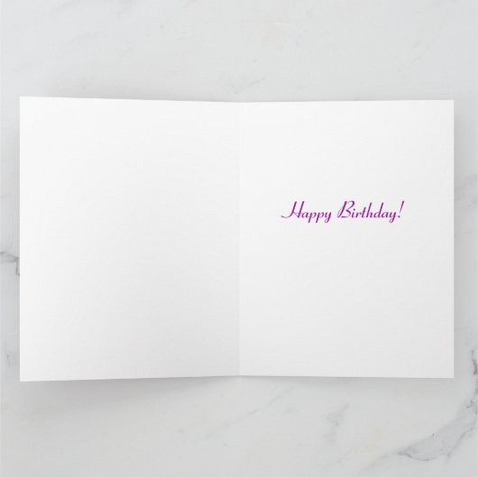 Epimedium Blume Big Birthday Card Karte (Innenseite)