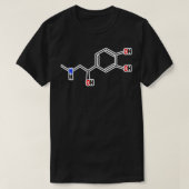 Epinephrine Molekularestruktur T-Shirt (Design vorne)