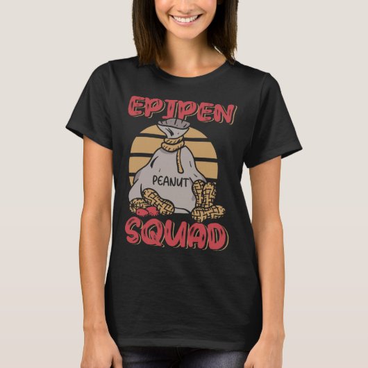 Epipen Squad Peanut Allergy Peanut Allergic 1 T-Shirt (Vorderseite)