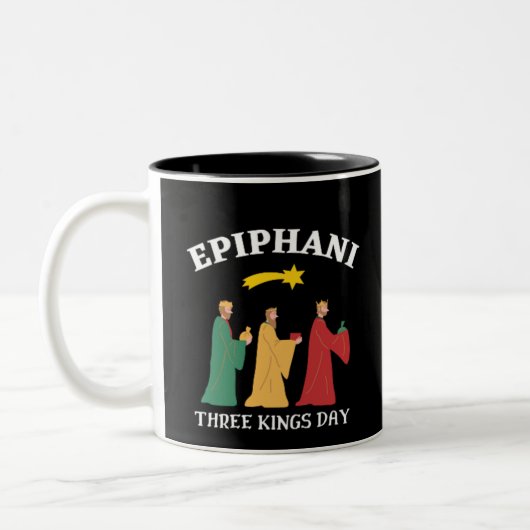 Epiphani Three Kings Day Zweifarbige Tasse (Links)