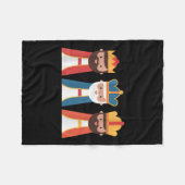 Epiphany Feliz Dia De Reyes Three Wise Men Happy H Fleecedecke (Vorderseite (Horizontal))