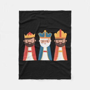 Epiphany Feliz Dia De Reyes Three Wise Men Happy H Fleecedecke