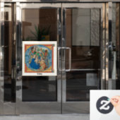 Epiphany Holiday Card Fensteraufkleber (Büro Tür)