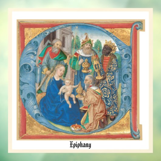 Epiphany Holiday Card Fensteraufkleber (Blatt 3)
