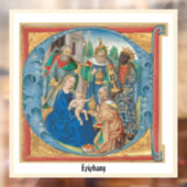 Epiphany Holiday Card Fensteraufkleber (Blatt 2)